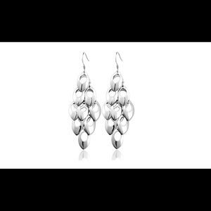 Sterling silver earrings long dangle earrings drop